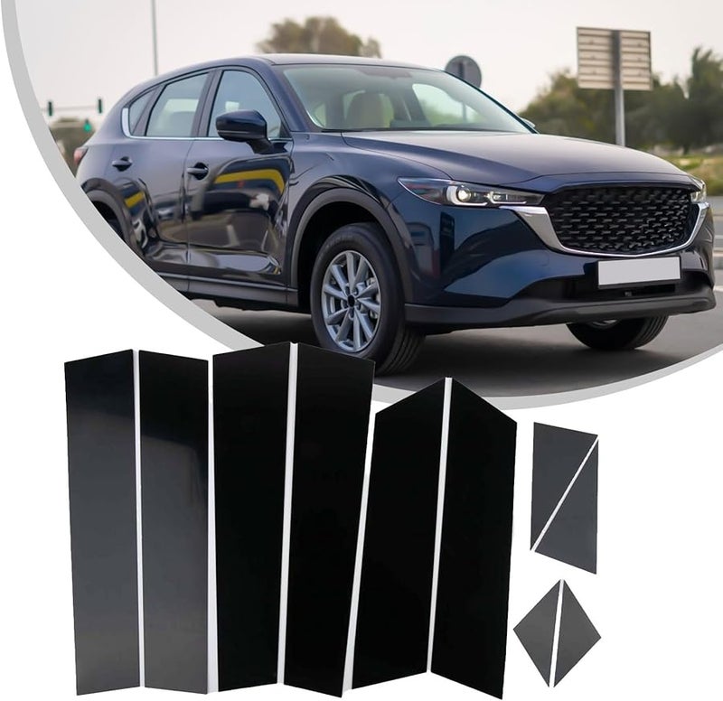 أعمدة وأطراف باب أسود لامع لأداء عالي لمازدا CX 5 - Image 4